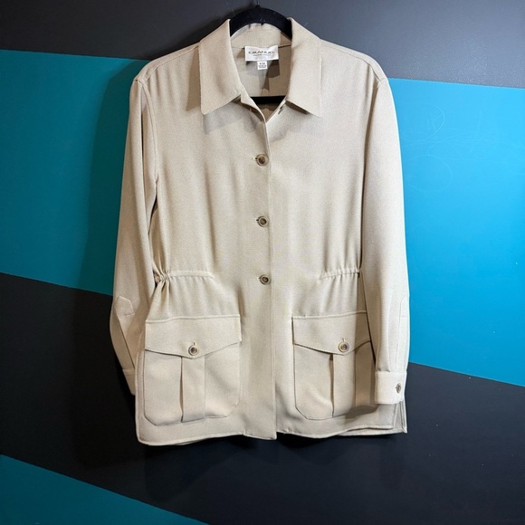 Emanuel Ungaro Tan Blazer with Relaxed Fit - Picture 1 of 12